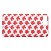 Classic Canadian Canada Day Red Maple Leaf Pattern Case-Mate iPhone Case (Achterkant (Horizontaal))
