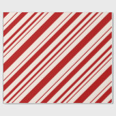 "Classic Candy Cane" gestreept inpakpapier (Vlak)
