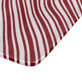 Classic Candy Cane Stripe Snijplank (Hoek)
