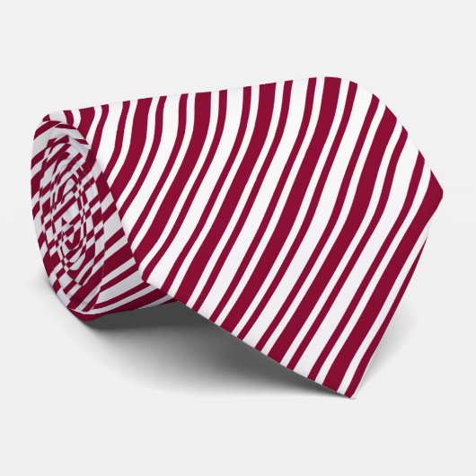 Classic Candy Cane Stripe Stropdas (Opgerold)