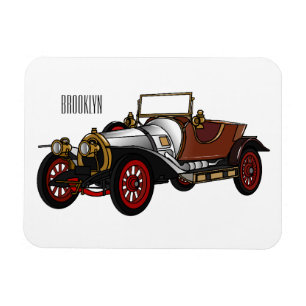 Classic car 1920 cartoon illustratie magneet