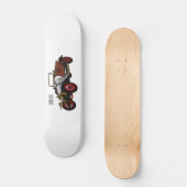 Classic car 1920 cartoon illustratie skateboard (Voorkant)