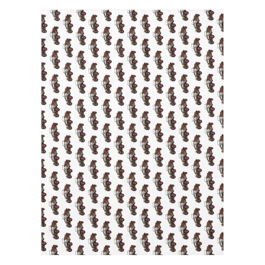 Classic car 1920 cartoon illustratie tafelkleed (Voorkant)