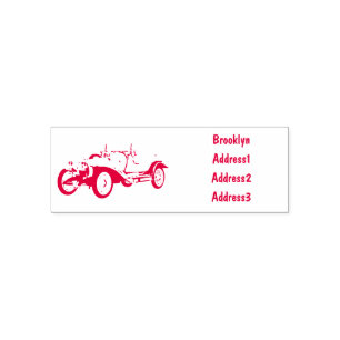 Classic car 1920 cartoon illustratie zelfinktende stempel