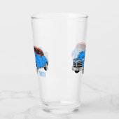 Classic car 1948 cartoon illustration glas (Links)