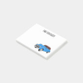 Classic car 1948 cartoon illustration post-it® notes (Schuin)