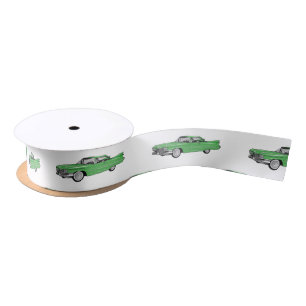 Classic car 1959 cartoon illustration lint