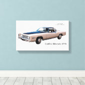 Classic Car afbeelding voor NullValue-Wrapped-Canv Canvas Afdruk (Insitu (Houten vloer))