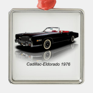 Classic Car afbeelding voor Premium Square Ornamen Metalen Ornament