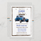 Classic Car Baby shower Uitnodiging (Voorkant / Achterkant)