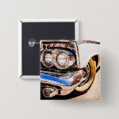 Classic Car Beauty Vierkante Button 5,1 Cm (Voorkant /achterkant)