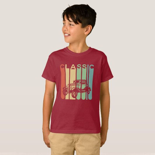 Classic Car Boy T-Shirt (Voorkant volledig)