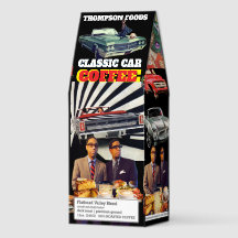 CLASSIC CAR Coffee, 12oz Bag, Dark Roast, Flath Ro