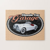 Classic Car Garage Jag Legpuzzel (Horizontaal)