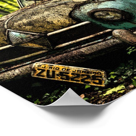 Classic Car Graveyard | Hansa Borg Ward Poster (Hoek)