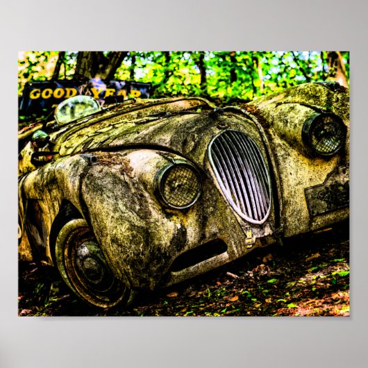 Classic Car Graveyard | Jaguar XK Poster (Voorkant)