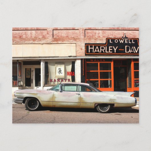 Classic Car Old West Town Briefkaart (Voorkant)