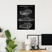 Classic Car Patent Poster (Thuiskantoor)