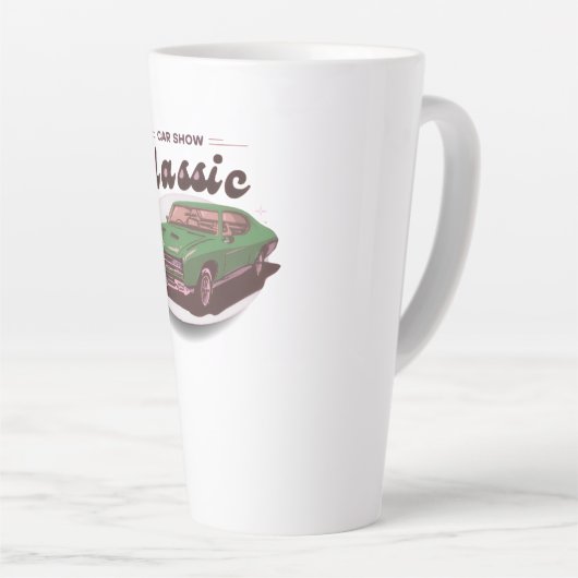 Classic Car Show Latte Mok (Rechterhoek)