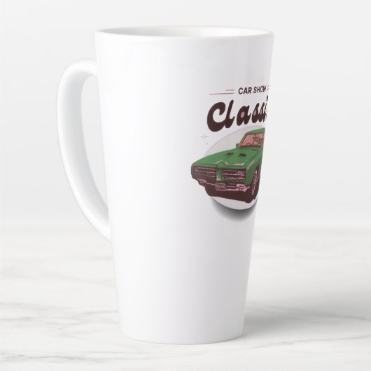 Classic Car Show Latte Mok (Linkerhoek)