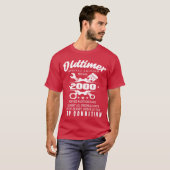 Classic Car Special Edition Model 2000 Birthday vi T-shirt (Voorkant volledig)