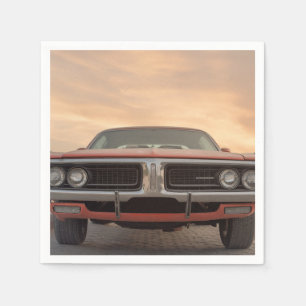 Classic Car Sunset Uitzicht Servet