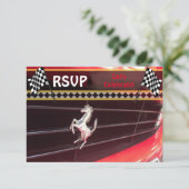 Classic Car Verjaardagsfeest RSVP 2 (Staand voorkant)