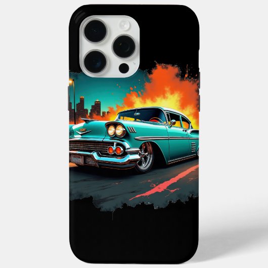Classic Chevy Street Art iPhone Case (Achterkant)