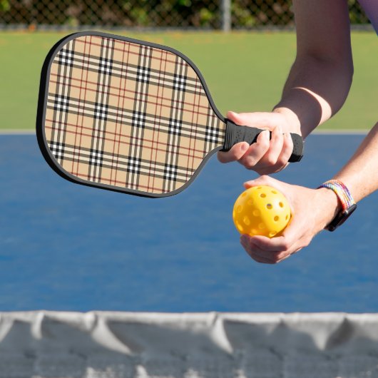 Classic Chic Scottish Tartan Pattern Pickleball Paddle (Insitu)