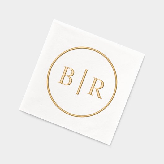 Classic Chic Typographie Style Monogramme (Gauche)