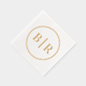 Classic Chic Typographie Style Monogramme (Droite)