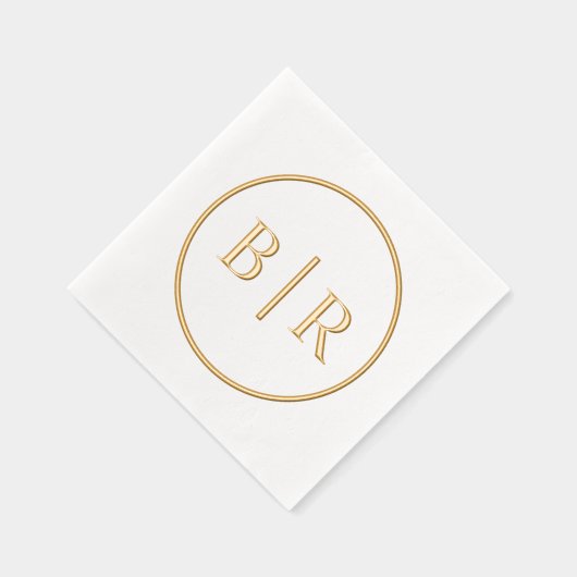 Classic Chic Typographie Style Monogramme (Droite)