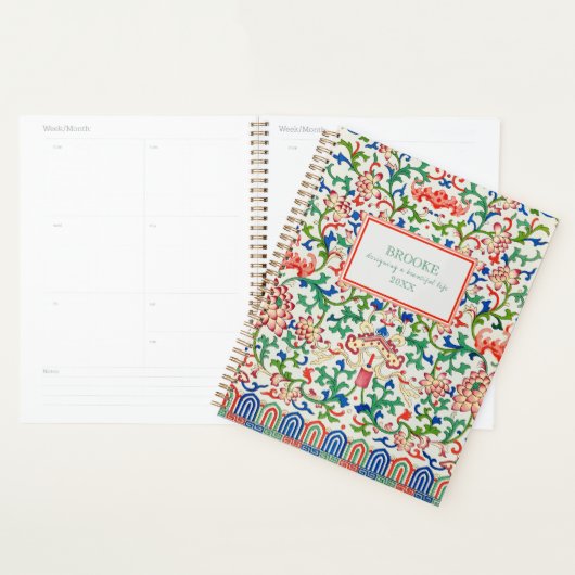 Classic Chinoiserie Collection Planner (Devant avec enveloppe)