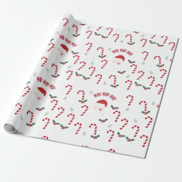 Classic Christmas Candy Cane Cadeaupapier
