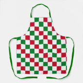 Classic Christmas Checkerboard Pattern Schort (Voorkant)
