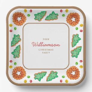 Classic Christmas Cookie papier Bord