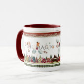 Classic Christmas Decorative Festive Jolly Mok (Voorkant links)