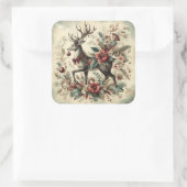 Classic Christmas Deer Stickers (Tas)