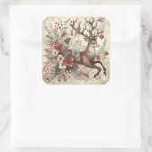 Classic Christmas Deer Stickers (Tas)