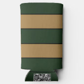 Classic Christmas Green And Gold Stripes (Achterkant)