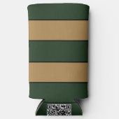 Classic Christmas Green And Gold Stripes (Voorkant)