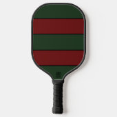 Classic Christmas Green And Red Stripes Pickleball Paddle (Achterkant)