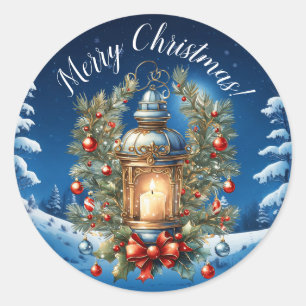  Classic Christmas I Ronde Sticker