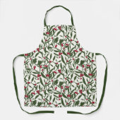 Classic Christmas Mistletoe All-Over Print Schort (Voorkant)