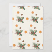 Classic Christmas Party Invitation Holly Frame (Dos)