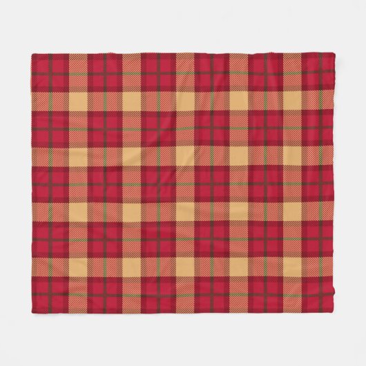 Classic Christmas Pattern Fleece Deken (Voorkant (Horizontaal))