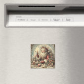 Classic Christmas Père Noël Magnet (In Situ (Lave-vaisselle))