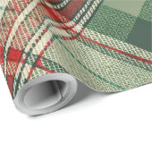 Classic Christmas Plaid Cadeaupapier (Rol Hoek)