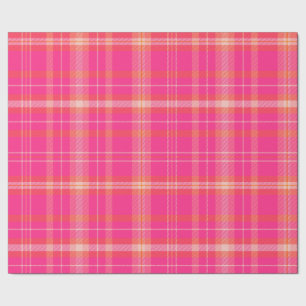 Classic Christmas Plaid collectie Roze Collectie Cadeaupapier