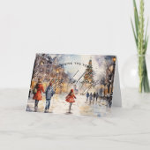 Classic Christmas Realtor Carte de vacances (Devant)